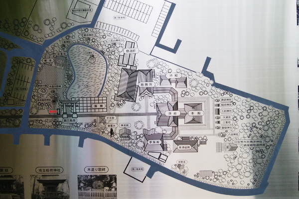 干支九星　久伊豆神社　境内案内図